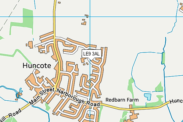 LE9 3AL map - OS VectorMap District (Ordnance Survey)