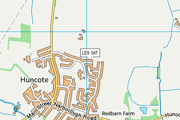 LE9 3AT map - OS VectorMap District (Ordnance Survey)