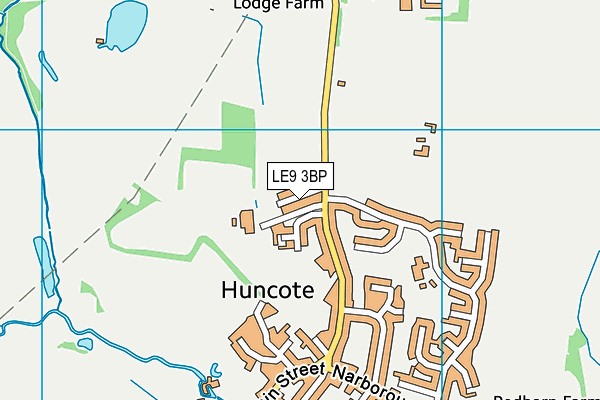 LE9 3BP map - OS VectorMap District (Ordnance Survey)