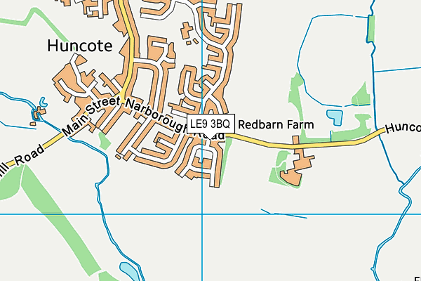 LE9 3BQ map - OS VectorMap District (Ordnance Survey)