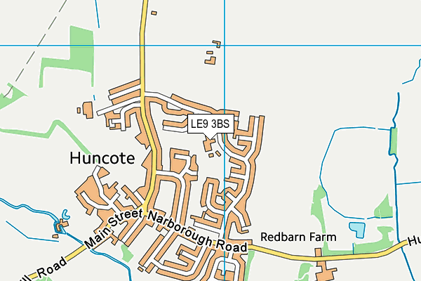 Huncote Primary School map (LE9 3BS) - OS VectorMap District (Ordnance Survey)