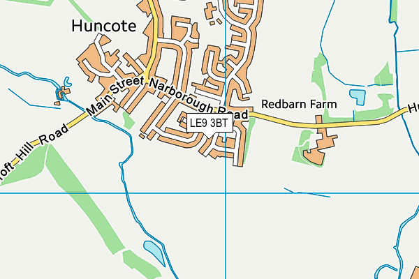 LE9 3BT map - OS VectorMap District (Ordnance Survey)