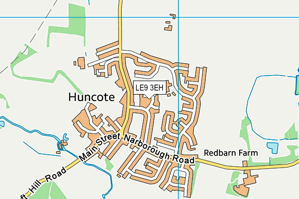 LE9 3EH map - OS VectorMap District (Ordnance Survey)