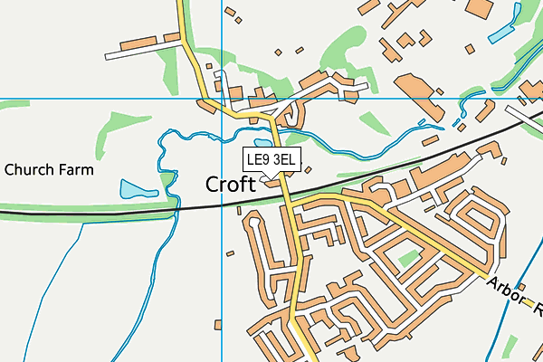 LE9 3EL map - OS VectorMap District (Ordnance Survey)