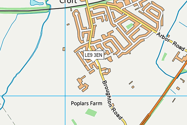 LE9 3EN map - OS VectorMap District (Ordnance Survey)