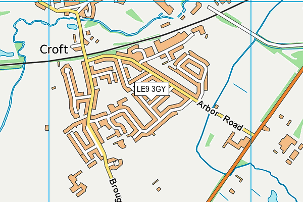 LE9 3GY map - OS VectorMap District (Ordnance Survey)