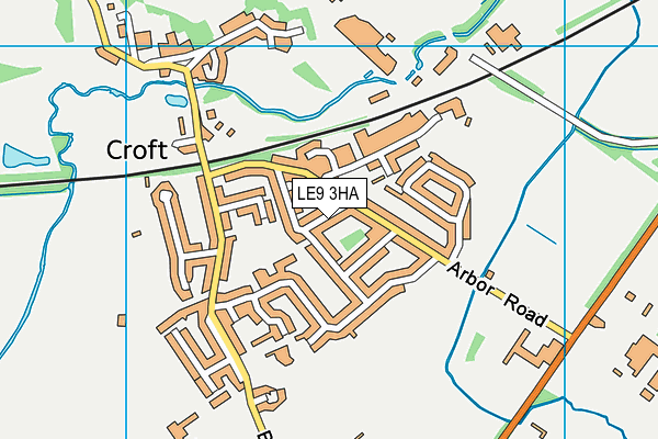 Map of WOK IN CROFT LIMITED at district scale