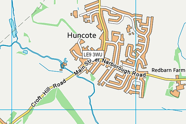 LE9 3WU map - OS VectorMap District (Ordnance Survey)