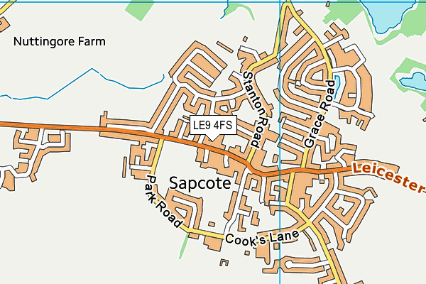 Map of SAPCOTE MEMORY HUB COMMUNITY INTEREST COMPANY at district scale