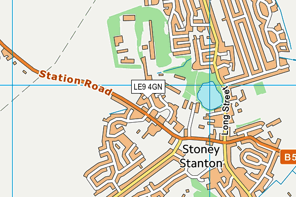 LE9 4GN map - OS VectorMap District (Ordnance Survey)