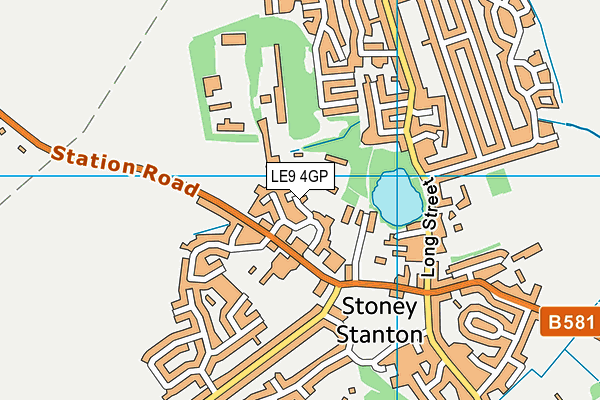 LE9 4GP map - OS VectorMap District (Ordnance Survey)