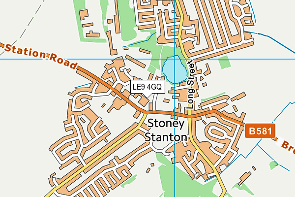 LE9 4GQ map - OS VectorMap District (Ordnance Survey)