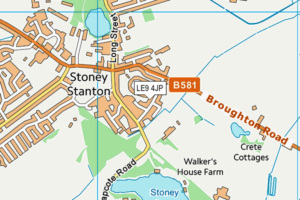 LE9 4JP map - OS VectorMap District (Ordnance Survey)