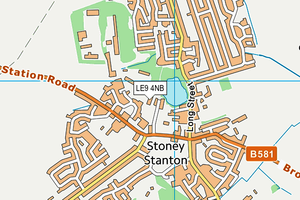 LE9 4NB map - OS VectorMap District (Ordnance Survey)