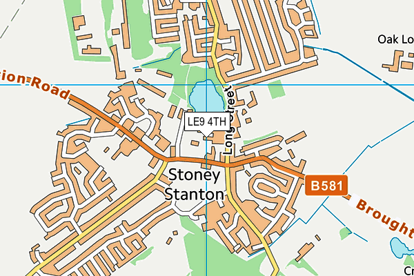 LE9 4TH map - OS VectorMap District (Ordnance Survey)