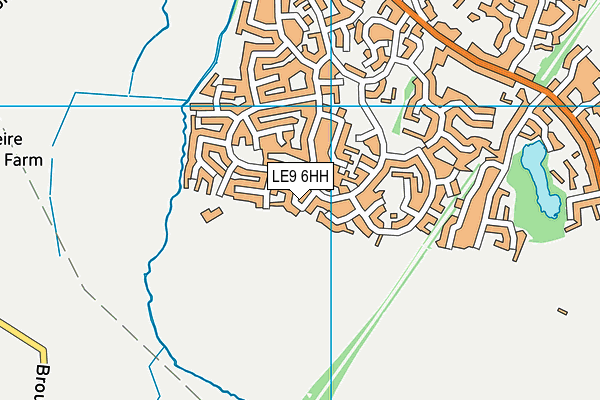 LE9 6HH map - OS VectorMap District (Ordnance Survey)