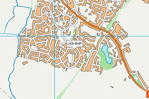 LE9 6HP map - OS VectorMap District (Ordnance Survey)