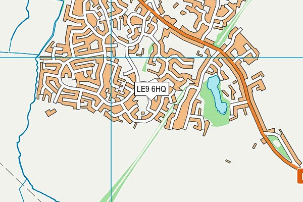 LE9 6HQ map - OS VectorMap District (Ordnance Survey)