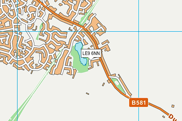 LE9 6NN map - OS VectorMap District (Ordnance Survey)