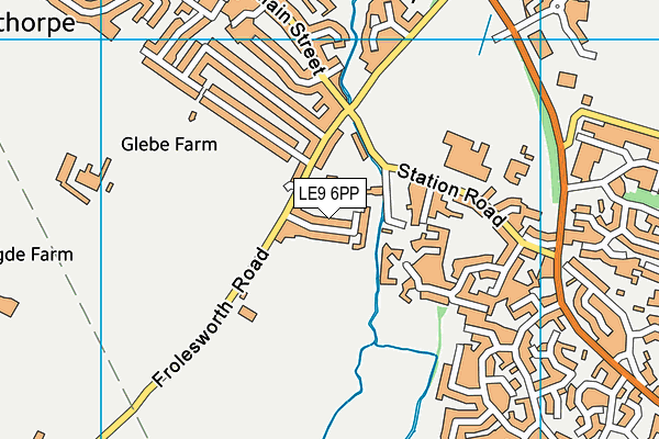 LE9 6PP map - OS VectorMap District (Ordnance Survey)