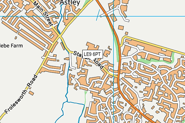 Old Mill Primary School map (LE9 6PT) - OS VectorMap District (Ordnance Survey)