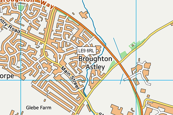 LE9 6RL map - OS VectorMap District (Ordnance Survey)