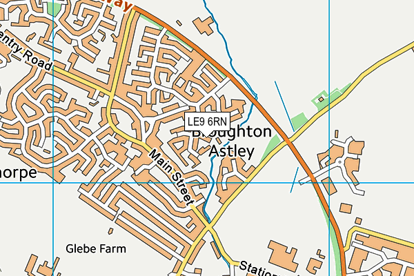 LE9 6RN map - OS VectorMap District (Ordnance Survey)