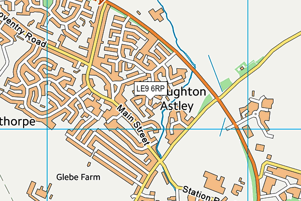 LE9 6RP map - OS VectorMap District (Ordnance Survey)