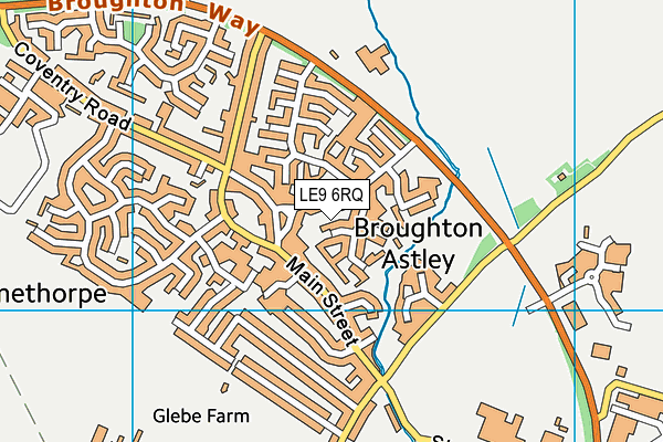 LE9 6RQ map - OS VectorMap District (Ordnance Survey)