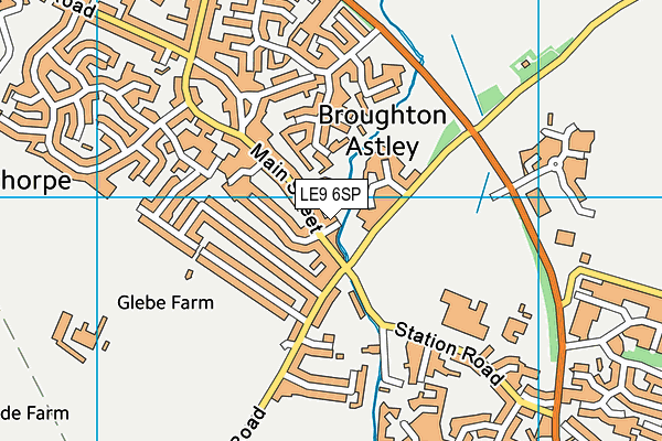 LE9 6SP map - OS VectorMap District (Ordnance Survey)