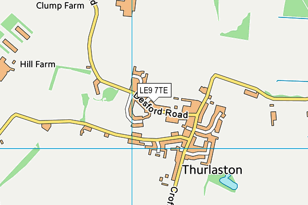 Thurlaston Church of England Primary School map (LE9 7TE) - OS VectorMap District (Ordnance Survey)