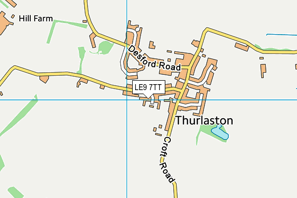 Thurlaston Recreation Ground map (LE9 7TT) - OS VectorMap District (Ordnance Survey)