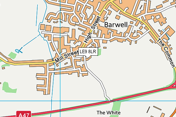 LE9 8LR map - OS VectorMap District (Ordnance Survey)