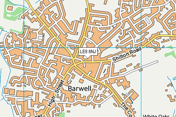 LE9 8NJ map - OS VectorMap District (Ordnance Survey)