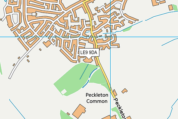 LE9 9DA map - OS VectorMap District (Ordnance Survey)