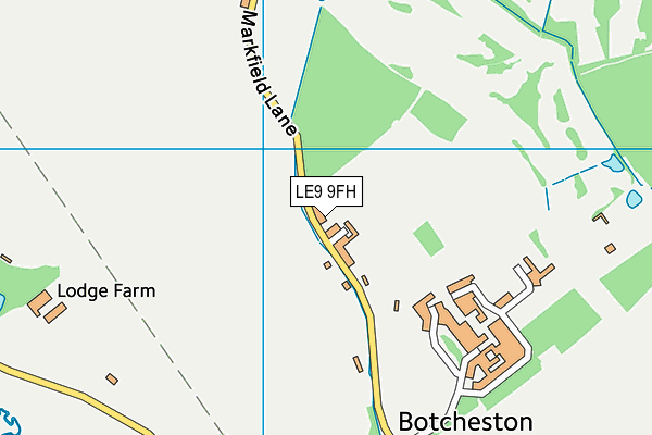 LE9 9FH map - OS VectorMap District (Ordnance Survey)