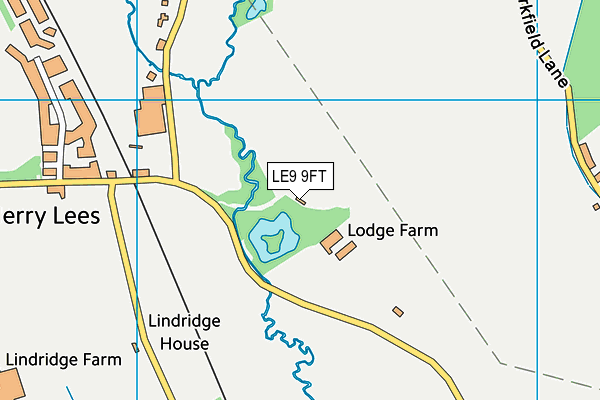 LE9 9FT map - OS VectorMap District (Ordnance Survey)