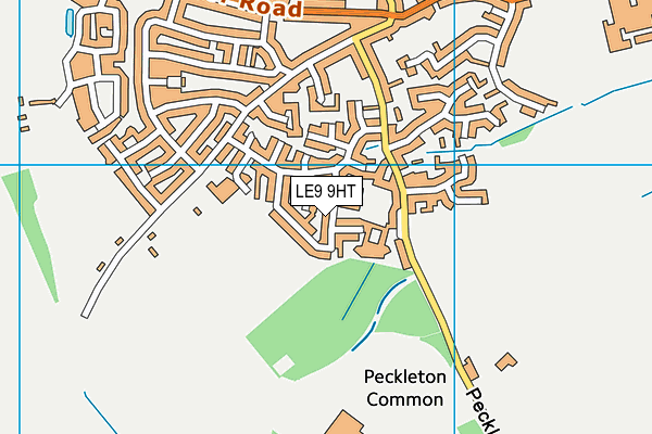 LE9 9HT map - OS VectorMap District (Ordnance Survey)