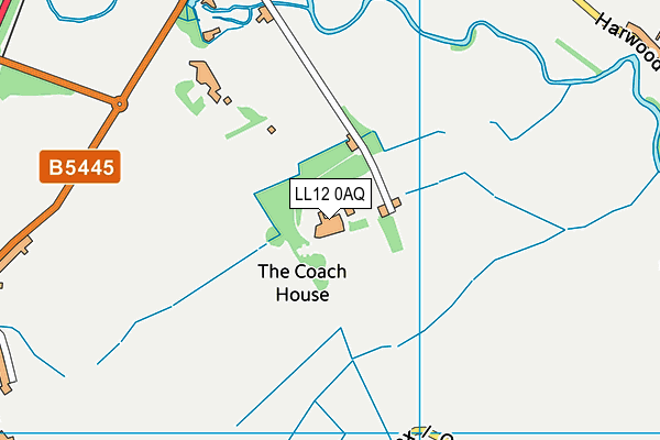 LL12 0AQ map - OS VectorMap District (Ordnance Survey)
