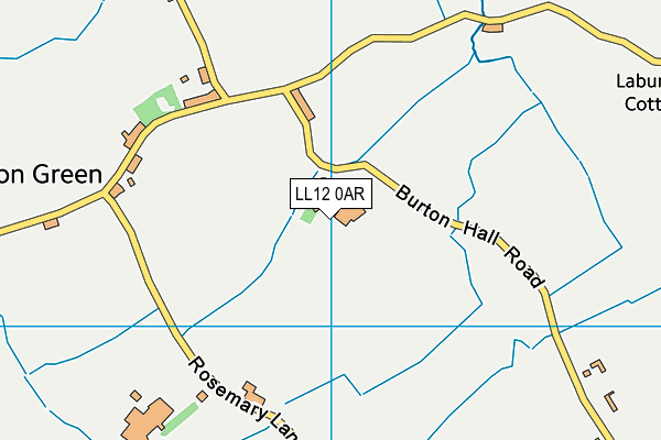 LL12 0AR map - OS VectorMap District (Ordnance Survey)