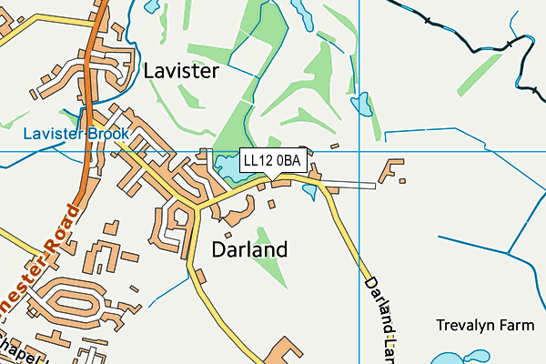 LL12 0BA map - OS VectorMap District (Ordnance Survey)