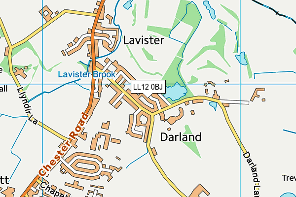 LL12 0BJ map - OS VectorMap District (Ordnance Survey)