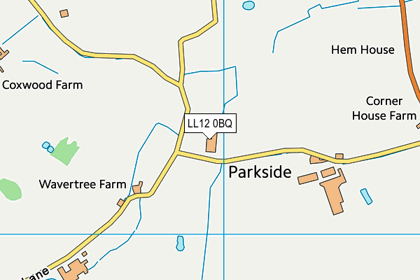 LL12 0BQ map - OS VectorMap District (Ordnance Survey)