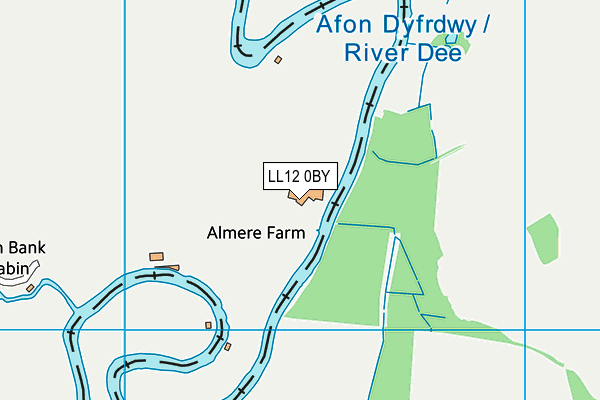 LL12 0BY map - OS VectorMap District (Ordnance Survey)