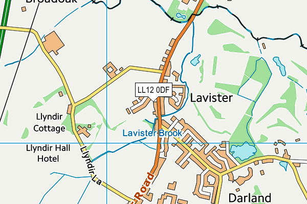 LL12 0DF map - OS VectorMap District (Ordnance Survey)