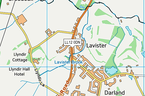 LL12 0DN map - OS VectorMap District (Ordnance Survey)