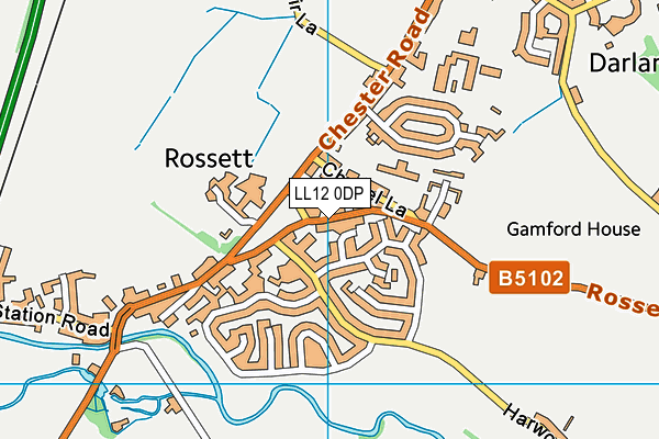 LL12 0DP map - OS VectorMap District (Ordnance Survey)