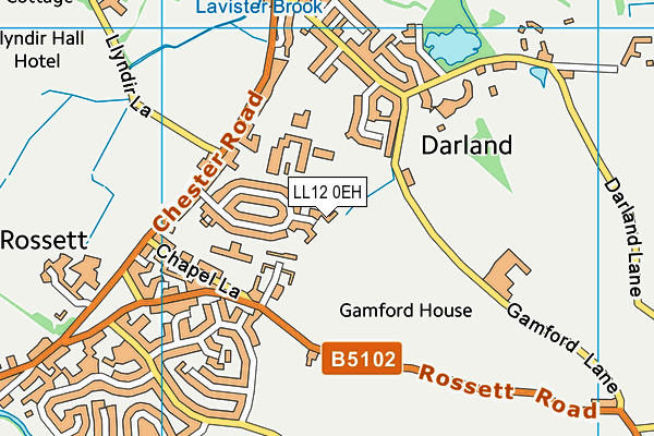 LL12 0EH map - OS VectorMap District (Ordnance Survey)