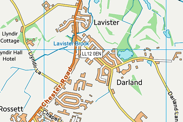 LL12 0EN map - OS VectorMap District (Ordnance Survey)