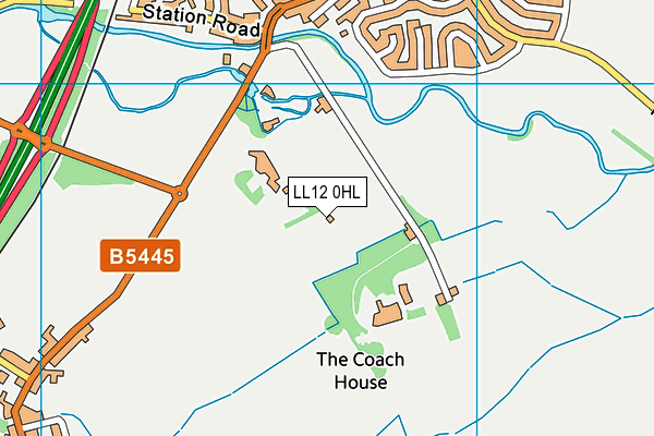 LL12 0HL map - OS VectorMap District (Ordnance Survey)